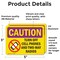 Signmission Radiation & Laser Sign, 3.5 in H x 5 in W, Vinyl Decal, Rectangle OS-2PACK-CR-D-35-L-10193 - alternate 3